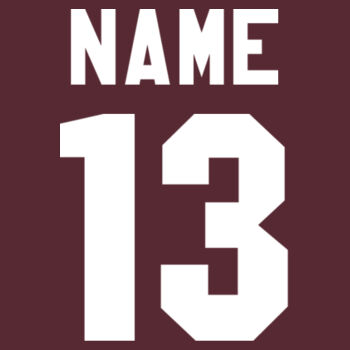 Youth Wicking Fleece Hoodie - Name/# Option Design