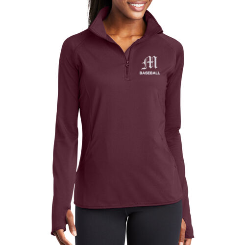 Sport-Tek® Women's Sport-Wick® Stretch 1/4-Zip Pullover Thumbnail