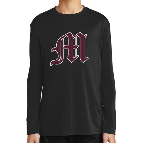 Port & Co™ Youth Long Sleeve Performance Tee - Name/# Option Thumbnail