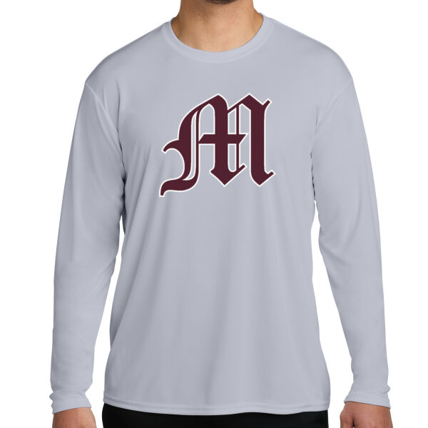 Port & Co™ Long Sleeve Performance Tee - Name/# Option Thumbnail