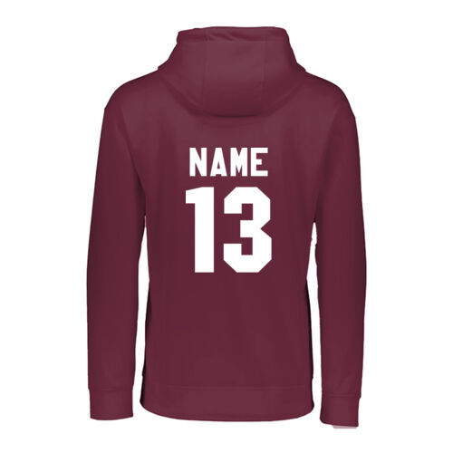 Youth Wicking Fleece Hoodie - Name/# Option Thumbnail