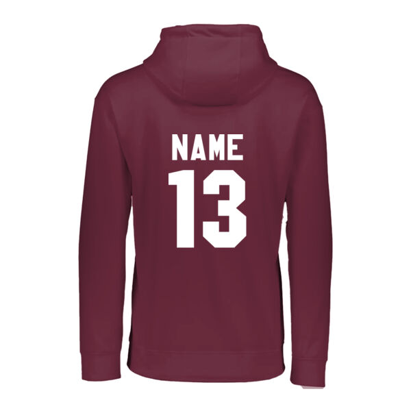 Youth Wicking Fleece Hoodie - Name/# Option Thumbnail