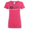 Women’s Glitter V-Neck T-Shirt Thumbnail